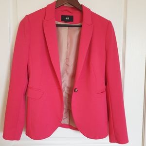H&M Hot Pink Blazer Size 8